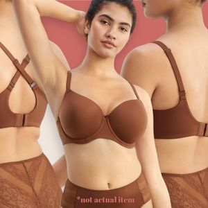 🤎 BARE NECESSITIES FAVORITE T-SHIRT BRA COCO BROWN 38DD ADJUSTABLE STRAPS